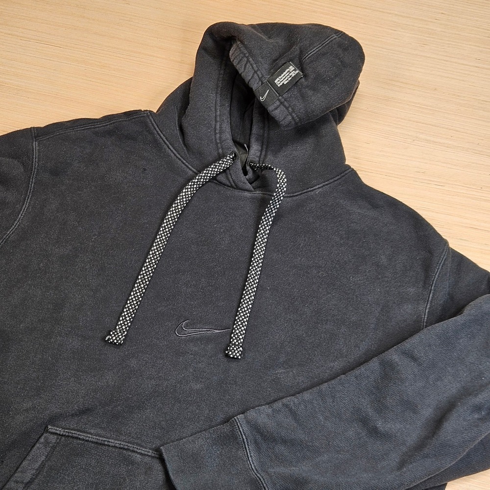 Nike DNA Basketball Hoodie Mens XL Black Center Swoosh Zipper Pocket BV9349-010